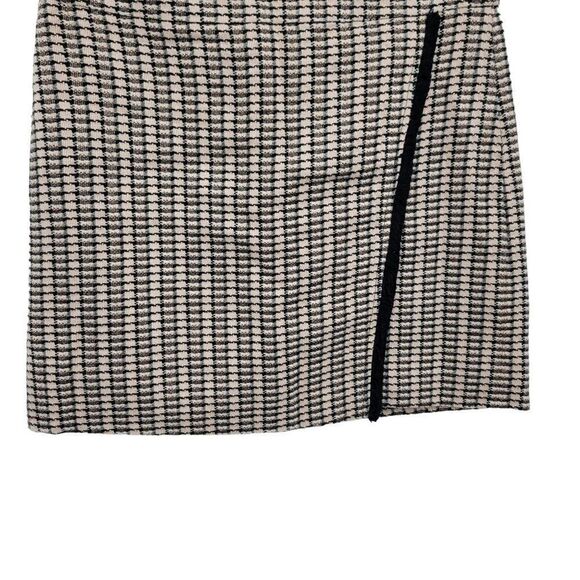 J. Crew Factory Skirt Mini Tweed Faux Wrap Plaid Pink 6 Barbie Core Academia - Picture 7 of 15